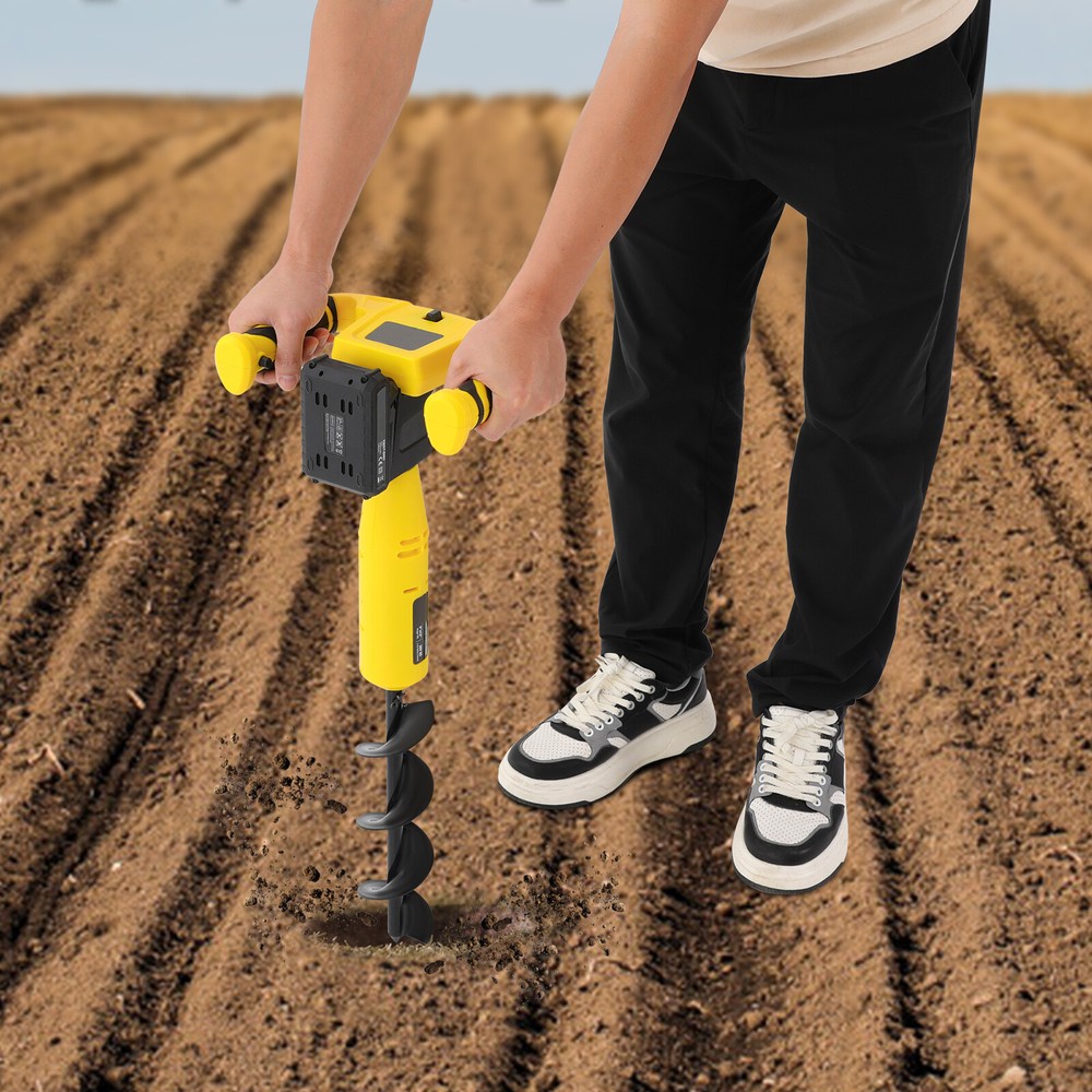 350W Post Hole Digger Electric Hole Digging Machine Cordless Post-Hole Digger