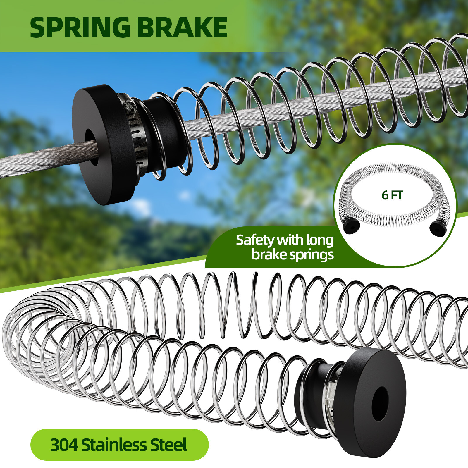 160FT Zipline for Backyard Kids and Adults Up to 400 lbs - Outdoor Zip Lines Kit