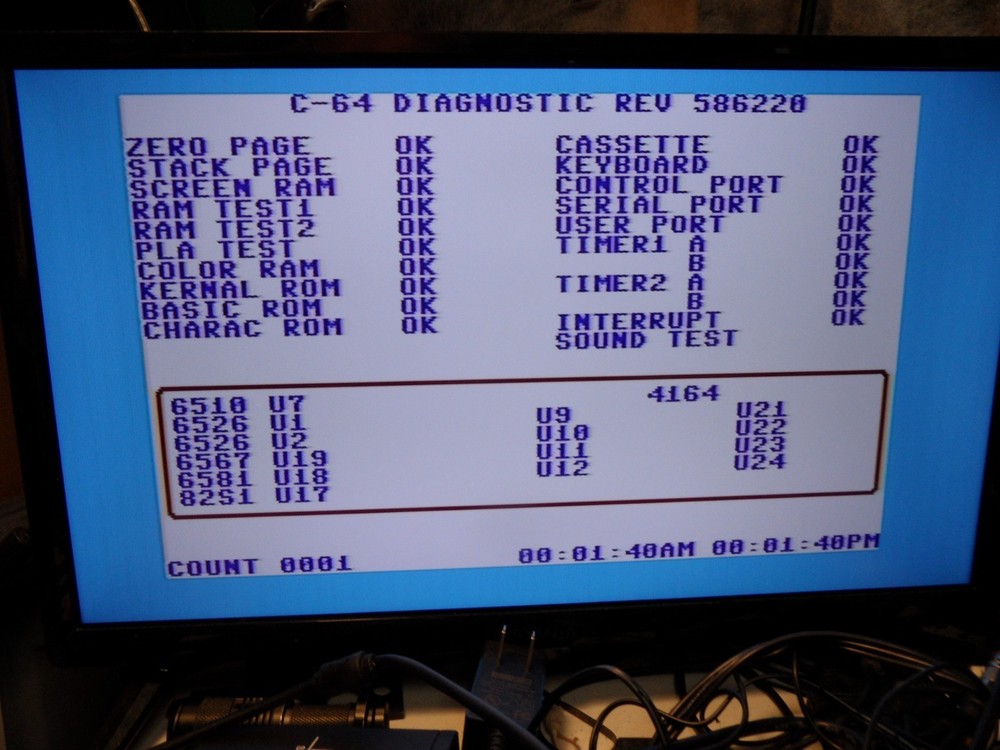 Commodore C64 Computer Heat Sinks Power Supply Video cable- TESTED