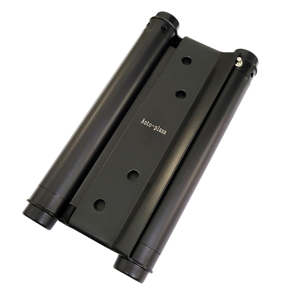 2Pcs 6" Cafe Saloon Door Swing Self Closing Double Action Spring Hinge Black