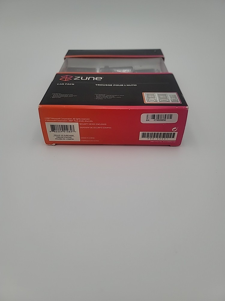 Microsoft Zune Car Pack FM transmitter Brand New