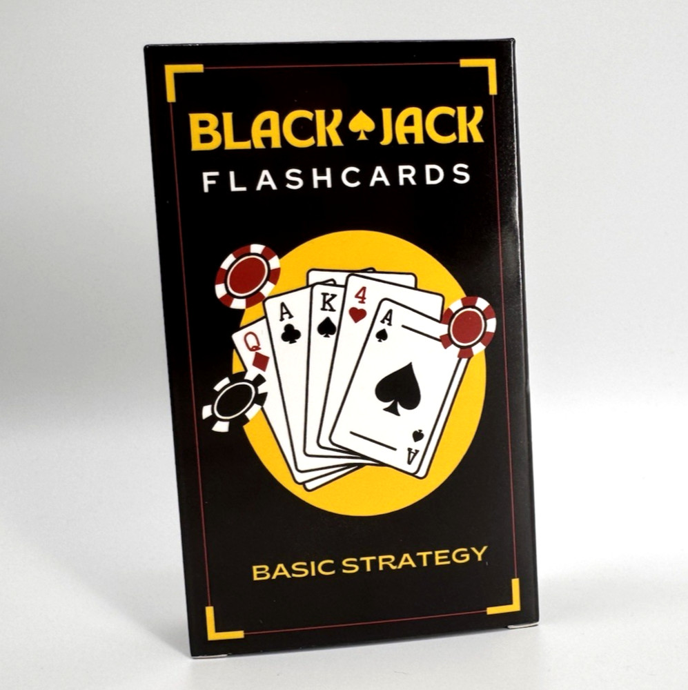 Blackjack Basic Strategy Flashcards for Beginners Casino Game Learning Cards NEW