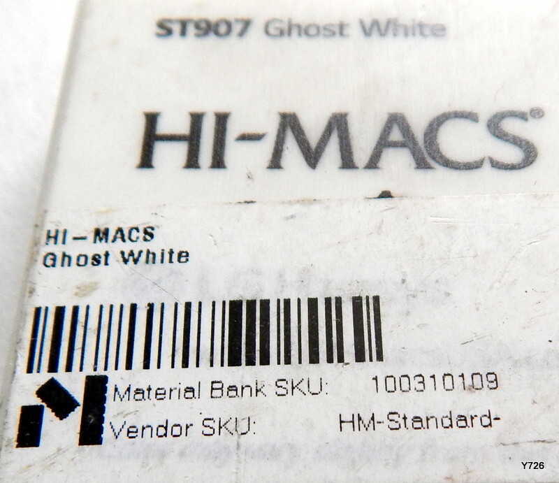 Hi-Macs Ghost White 2" x 2" x 1/2"