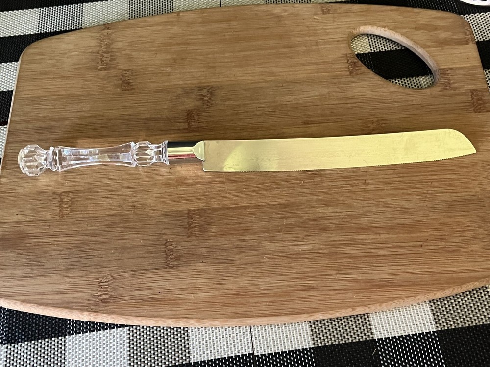 Wedding Cake Knife with Acrylic Handle