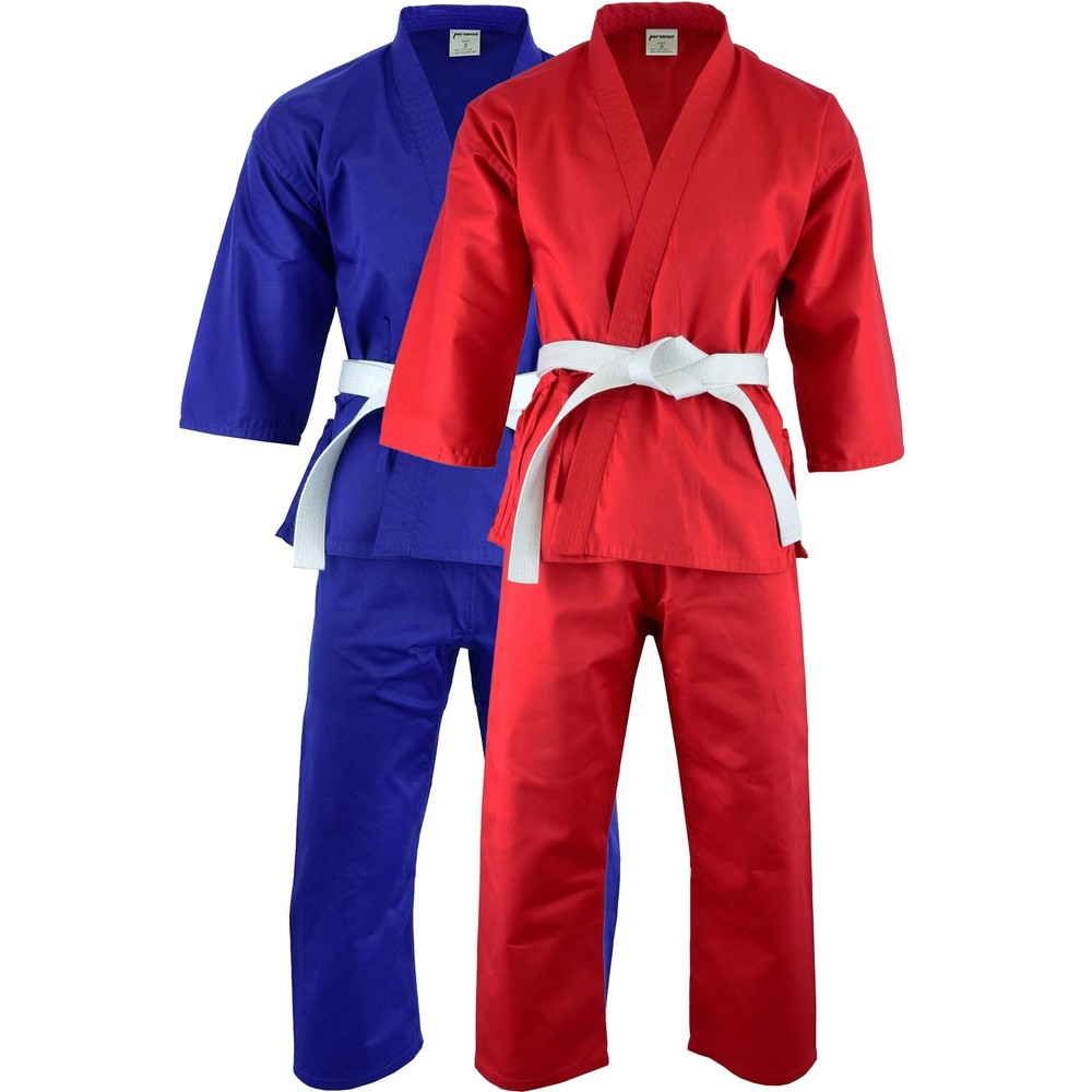 Colored Karate Uniform Gi Light Weight - (Belt Included)