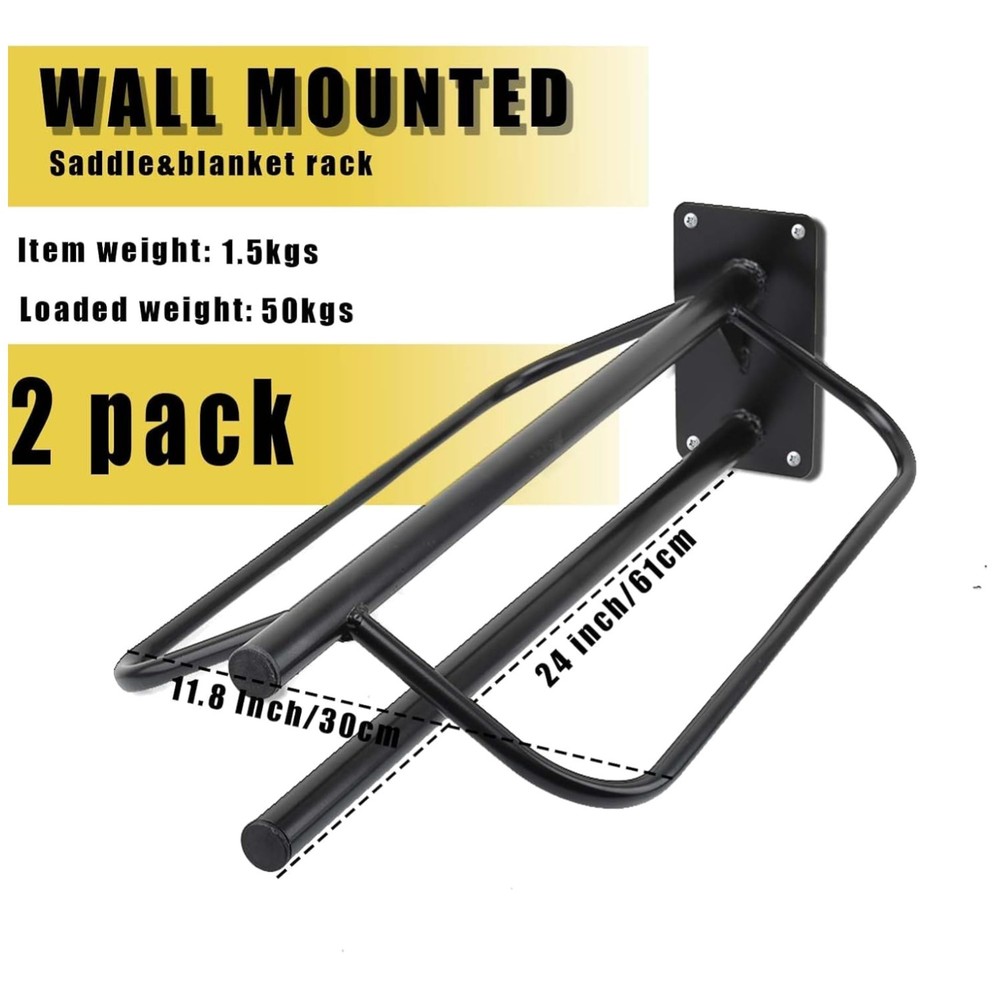 Organize Saddles & Blankets - 2 Pack Saddle Rack