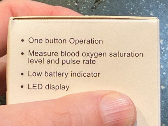 LPOW Oximeter Model A310e