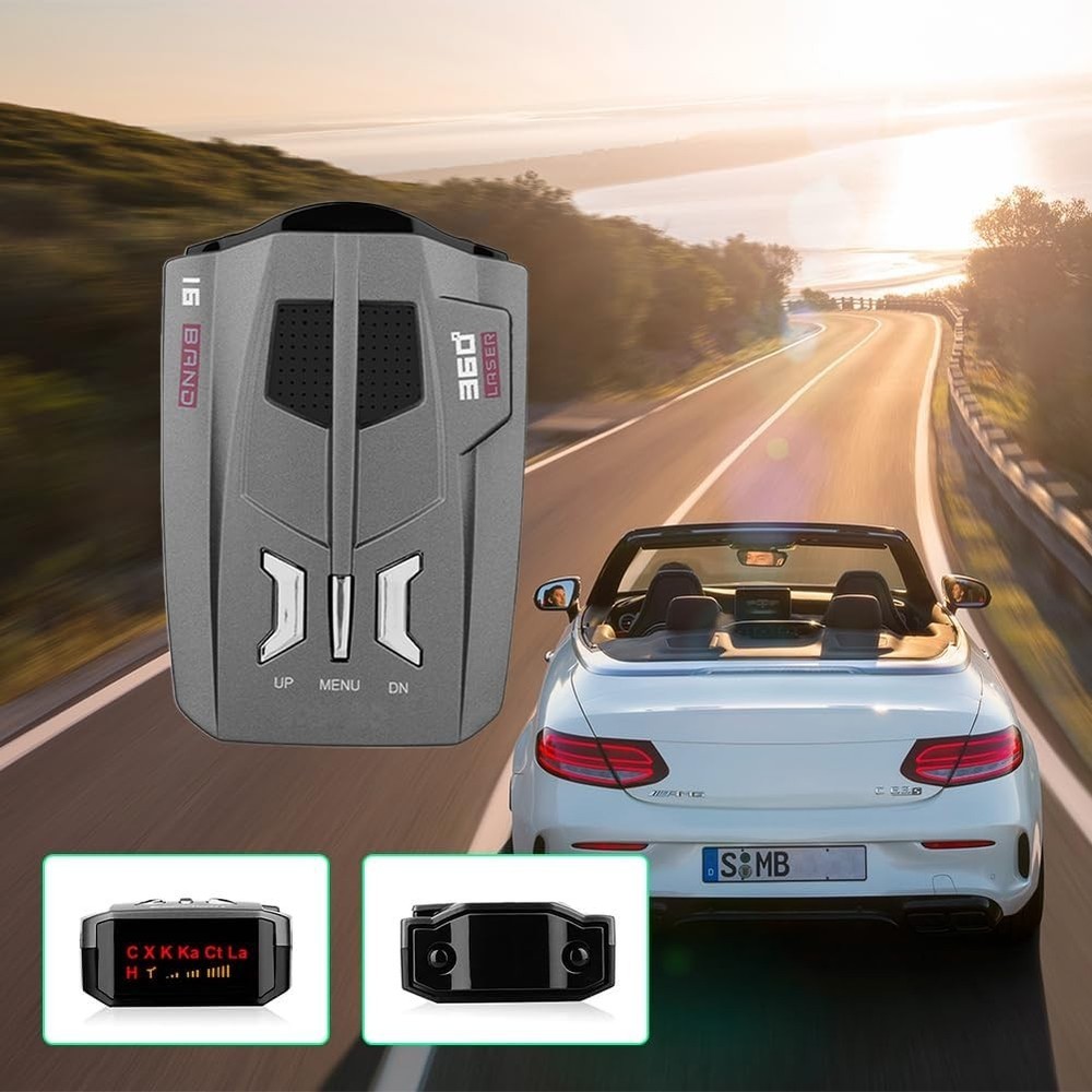 Highway & City Mode Radar Detector - Exceptional Range & Sensitivity for Drivers