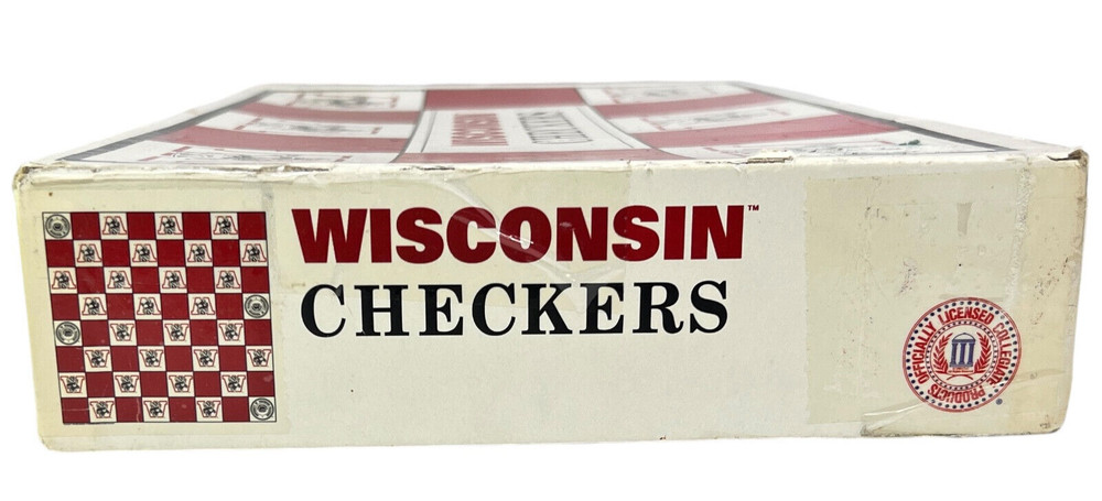 Wisconsin Checkers Game - Badgers - EUC - COMPLETE