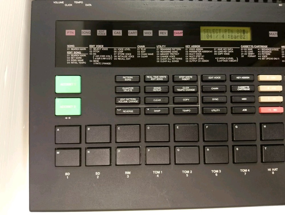 Yamaha RX5 Drum Machine With ROM Cartridge Working Tested Condition