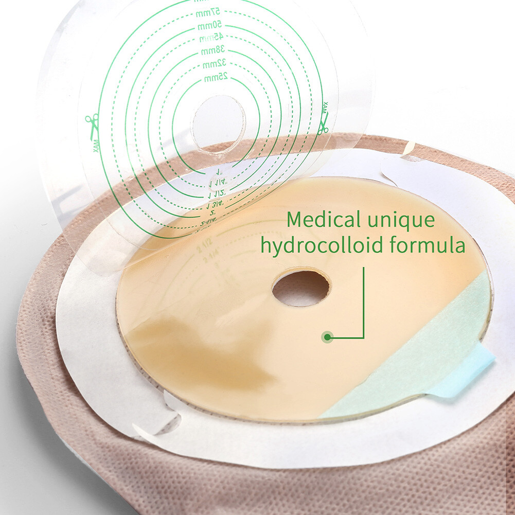 40x Ostomy Colostomy Ileostomy Stoma Care Drainable Closure Pouch Bag Cut-to-Fit