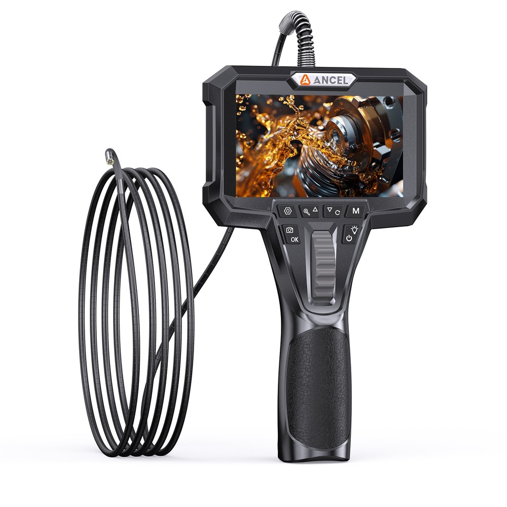 ANCEL AN303 Articulating Snake Borescope Endoscope Camera with 6 LED Light