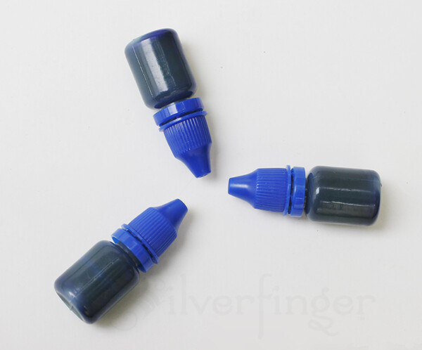 x3 Bottles REFILL INK 30ml for Self-Inking Stamps Hand Stampers Squeeze Bottles