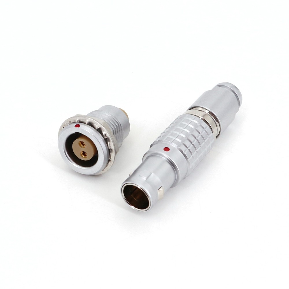 1Set 2-Pin Push Pull Aviation Plug Circular Connector Compatible FGG EGG 1B 302