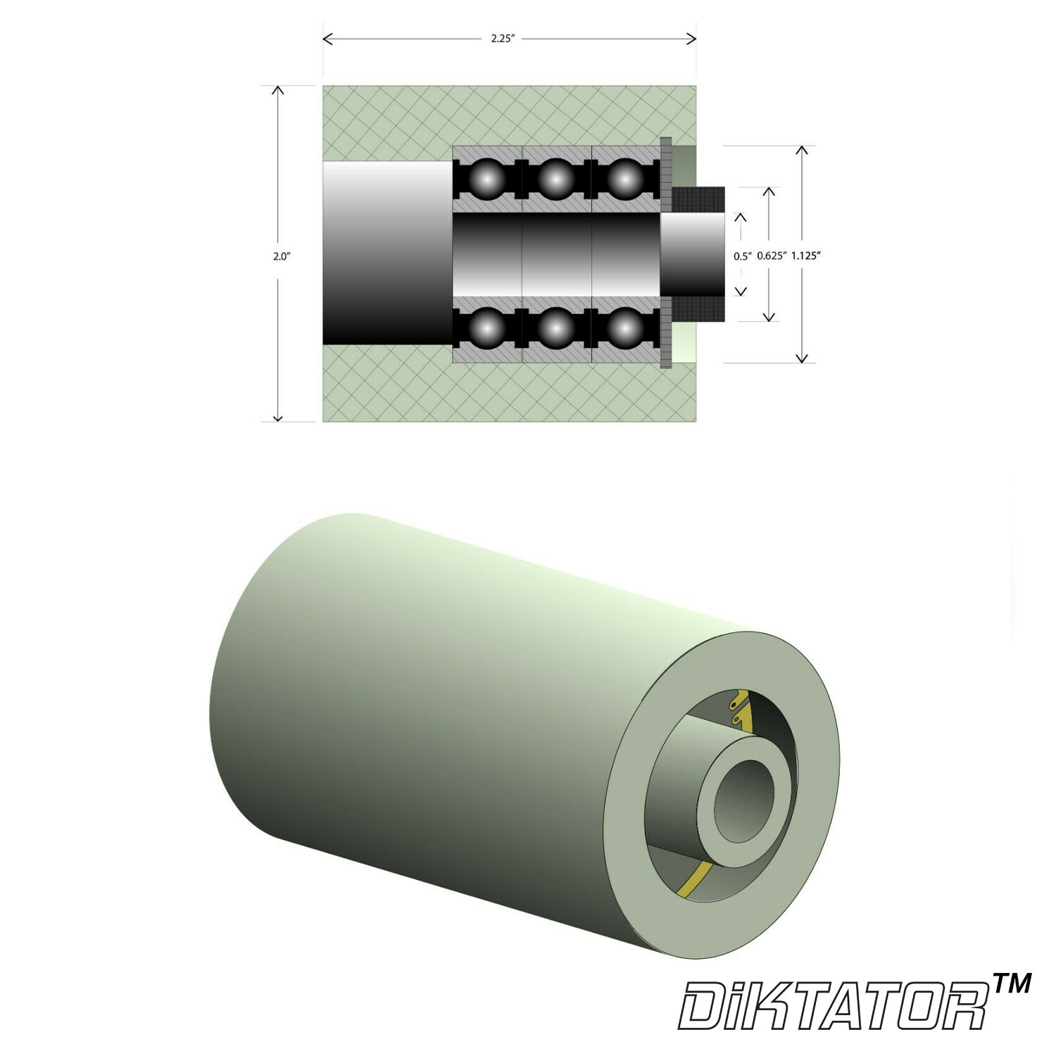 Belt Grinder Wheels for 2x72" Knife Grinders Set of 2 Wheels - MADE IN USA