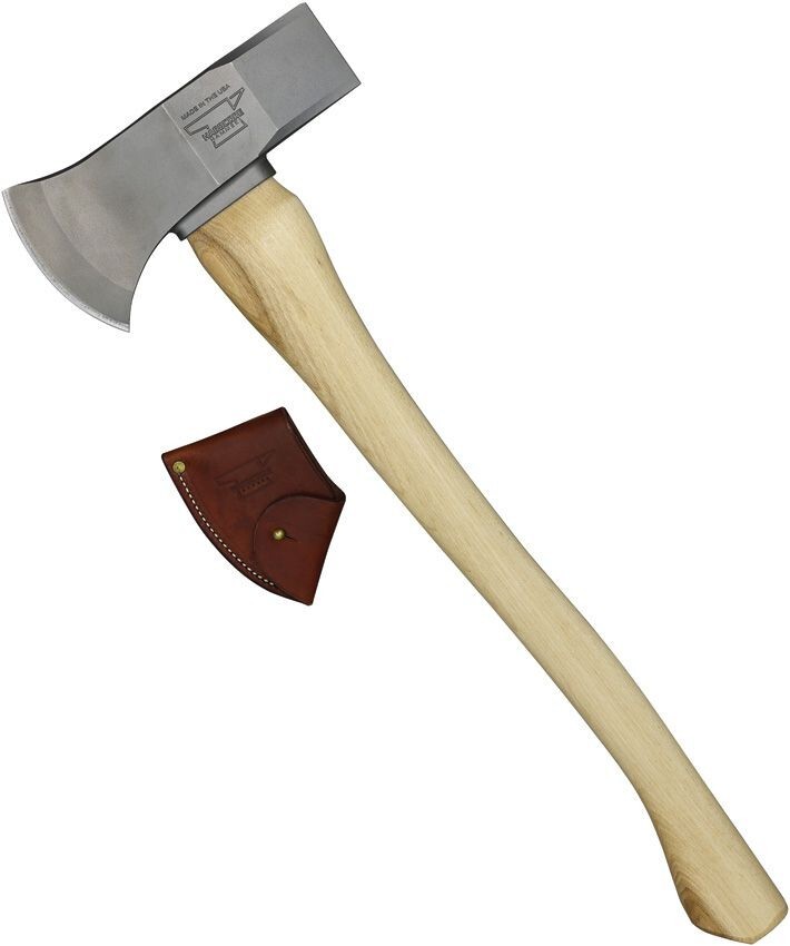 Hardcore Hammers Forester TR Axe 9" 4140 Steel Head American Hickory Handle