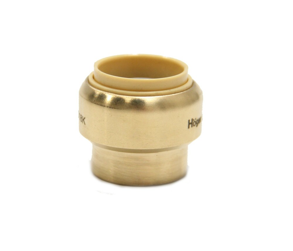 EFIELD 15 PCS 1/2" PUSH FIT END STOP- Lead Free Brass