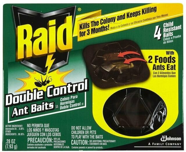 Raid Double Control Ant Baits, 4 count