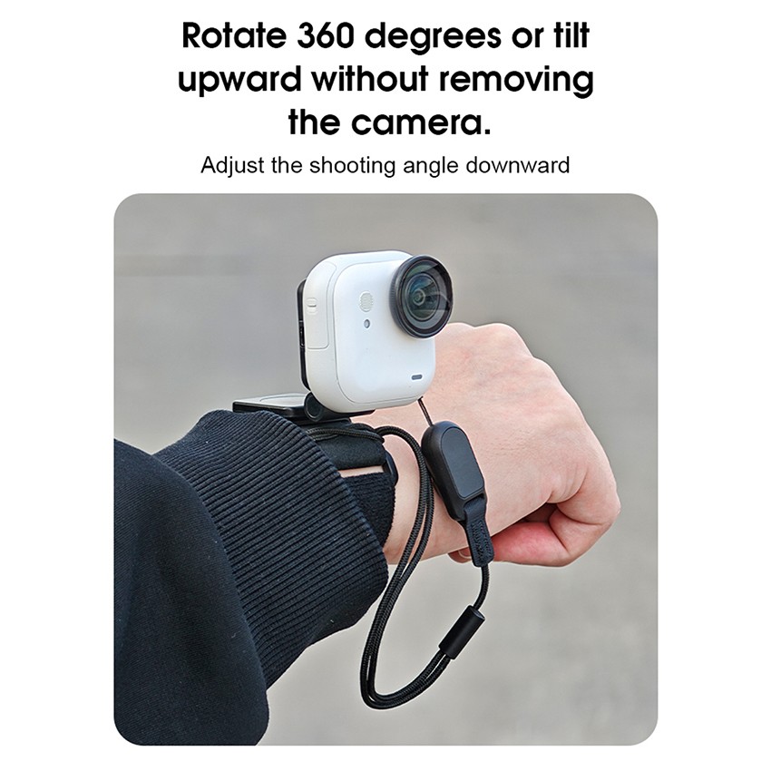 Magnetic Mounting Bracket Wrist-Rotating Folding Bracket for Insta360 GoUltra