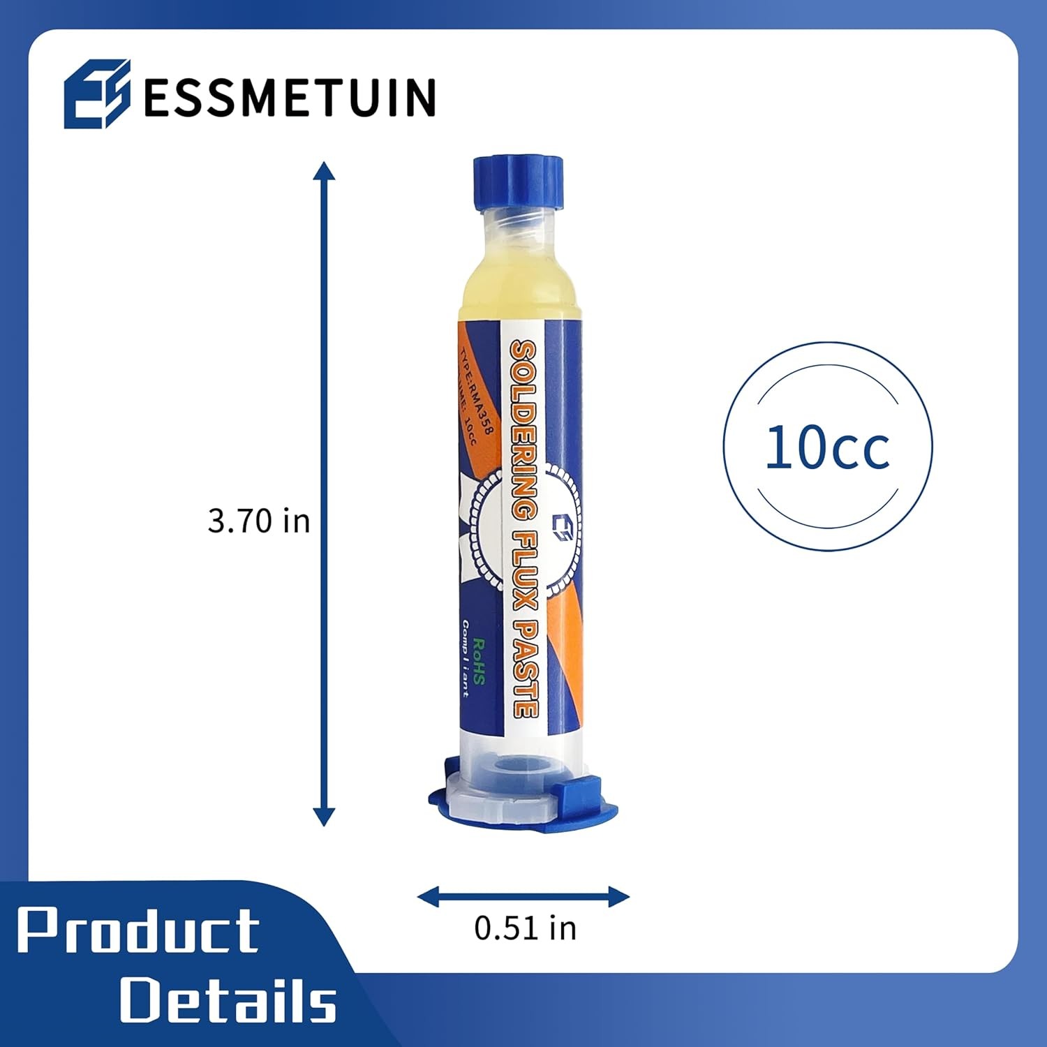 Solder flux for Electronics Soldering, No Clean Soldering Flux Paste (10CC) & De