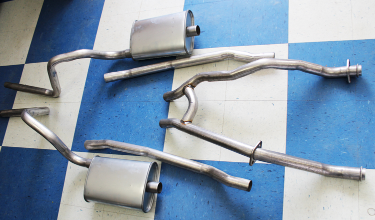 New 1965-1970 Mustang Dual Exhaust System Full Kit Standard H-pipe 2" 289 302 V8