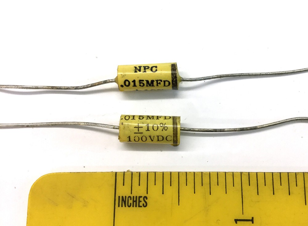 20 NOS NPC Capacitors .015 MFD @ 100 VDC