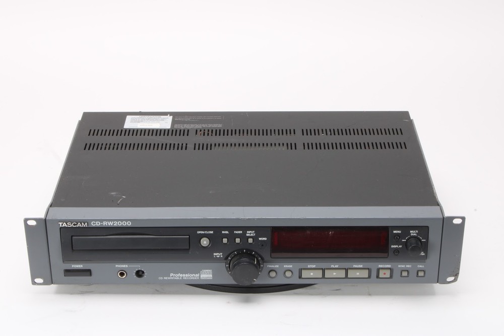 Tascam CD-RW2000 Professional CD Rewritable Recorder - AS IS