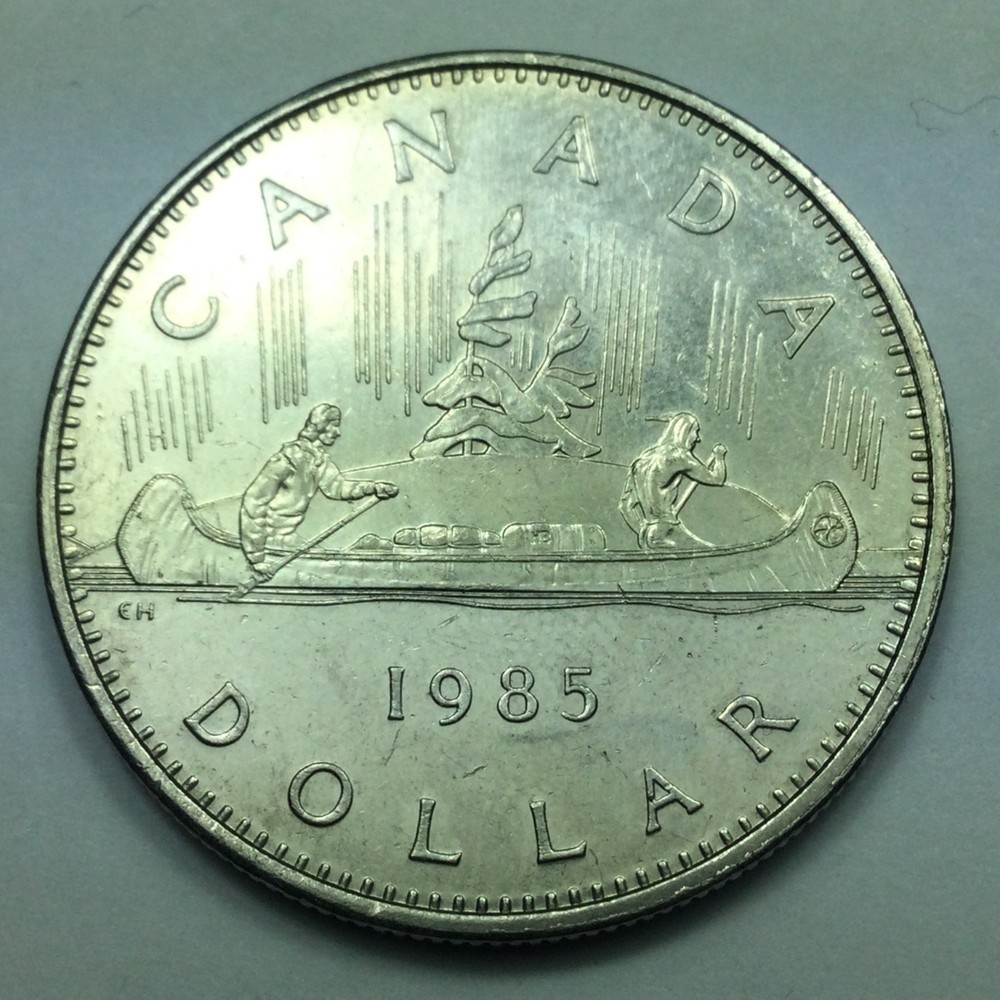 1985 Canada Dollar - Doubled Obverse
