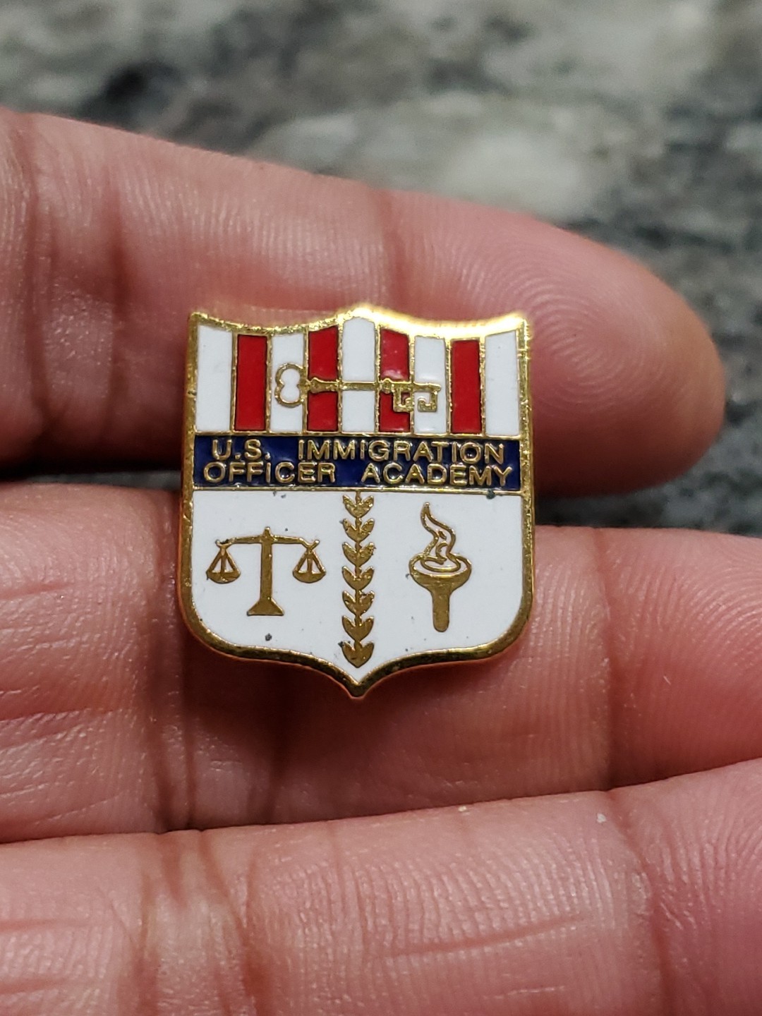 U.S. Immigration Officer Academy Lapel Pin