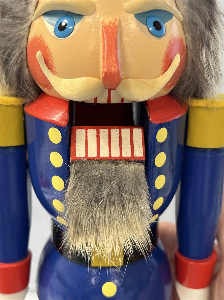 Classic Wooden Nutcracker ~ 13" SOLDIER ~ Great Condition