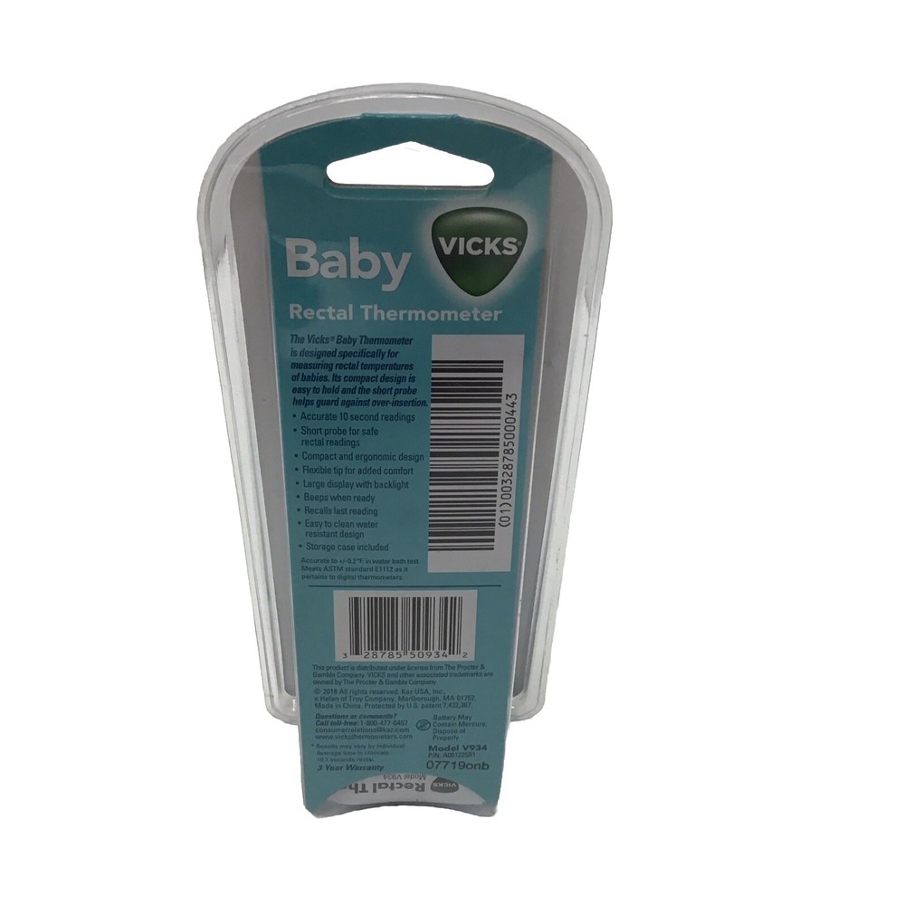 Vicks Baby Digital Rectal Thermometer , Model V934
