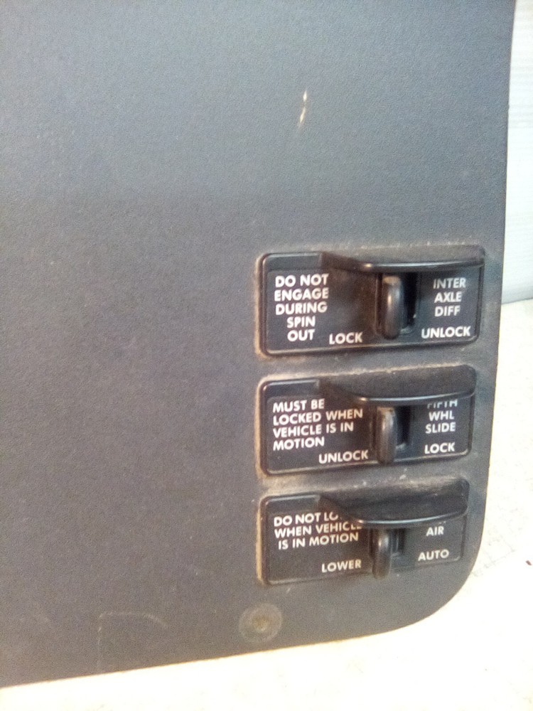 Freightliner Cascadia Gauge Switch Panel
