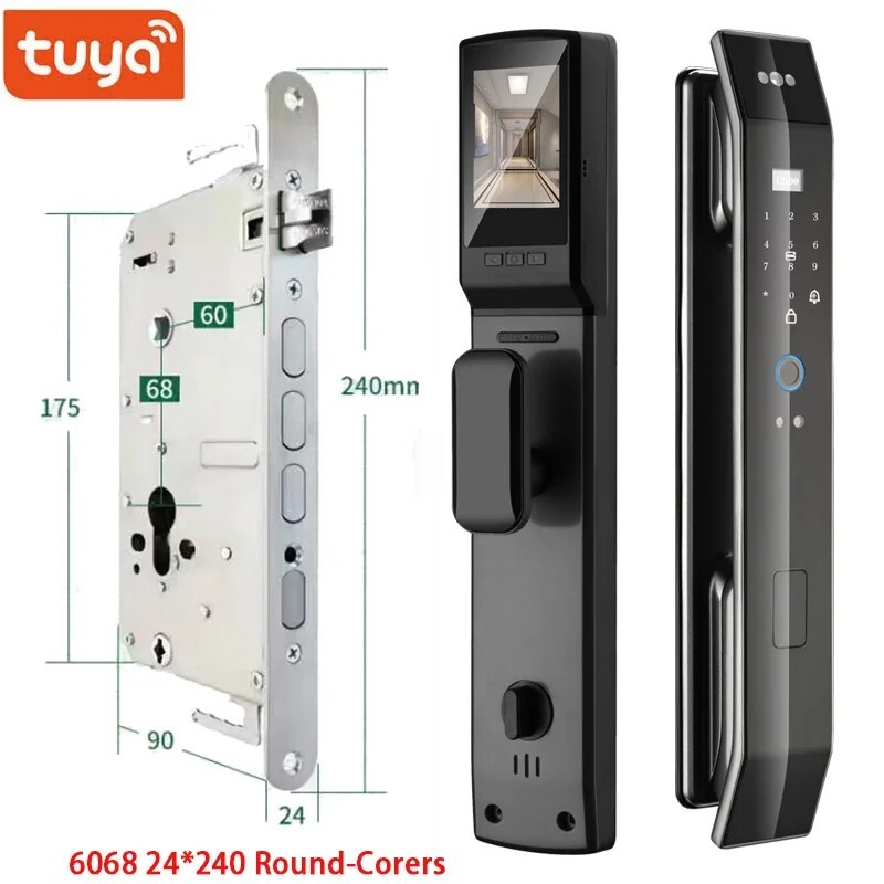Tuya 3D Face Real-time Intercom Smart Door Lock Security Camera Intelligent New