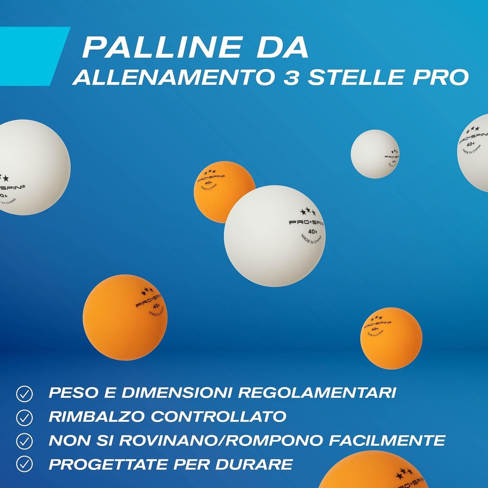 PRO-SPIN Portable Ping Pong Set with 4-Player Set, | Active Red
