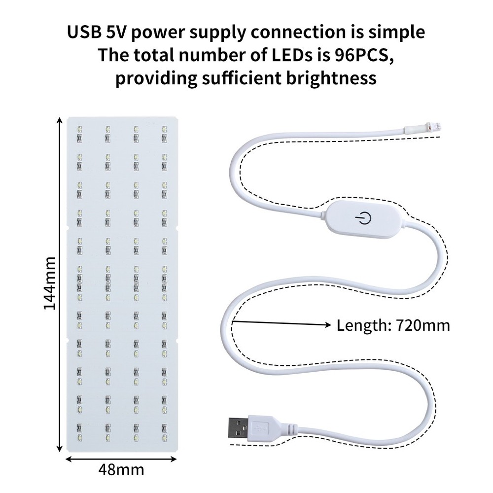 For Bambu Lab Lithophane LED Backlight Board Kit DIY Lithophane Pattern Model