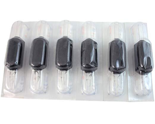 20PCS 1 Inch 25MM Tatmax Tattoo Disposable Tubes Clear Tips Round, Flat, Diamond