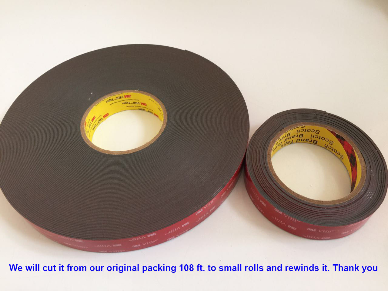 3M 1/2" x 9/15/21/108 VHB Double Sided Foam Adhesive Tape 5952 Gopro Action Can