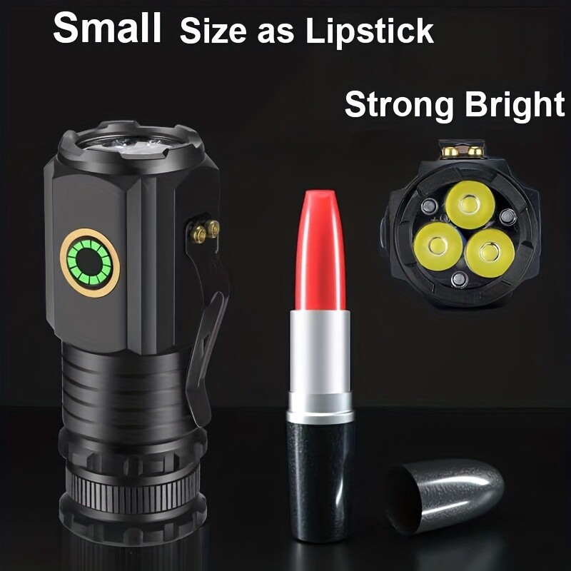 5 - Mode USB Rechargeable LED Flashlight Using 18350 Battery