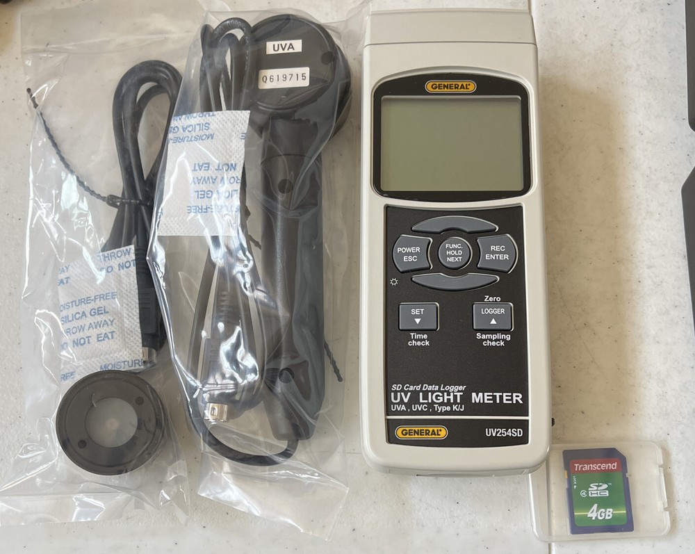 General Tools #UV254SD UVA-UVC Light Meter with SD Card