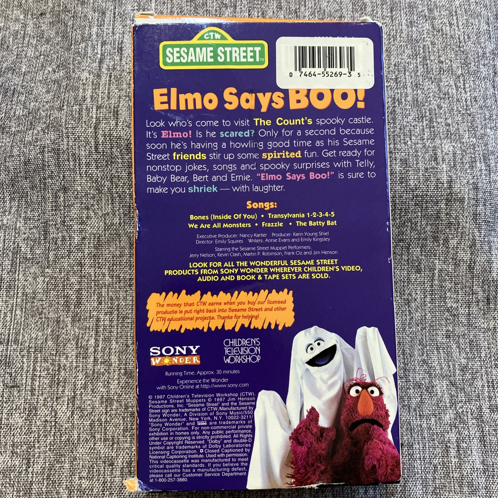 Sesame Street Elmo Says Boo VHS