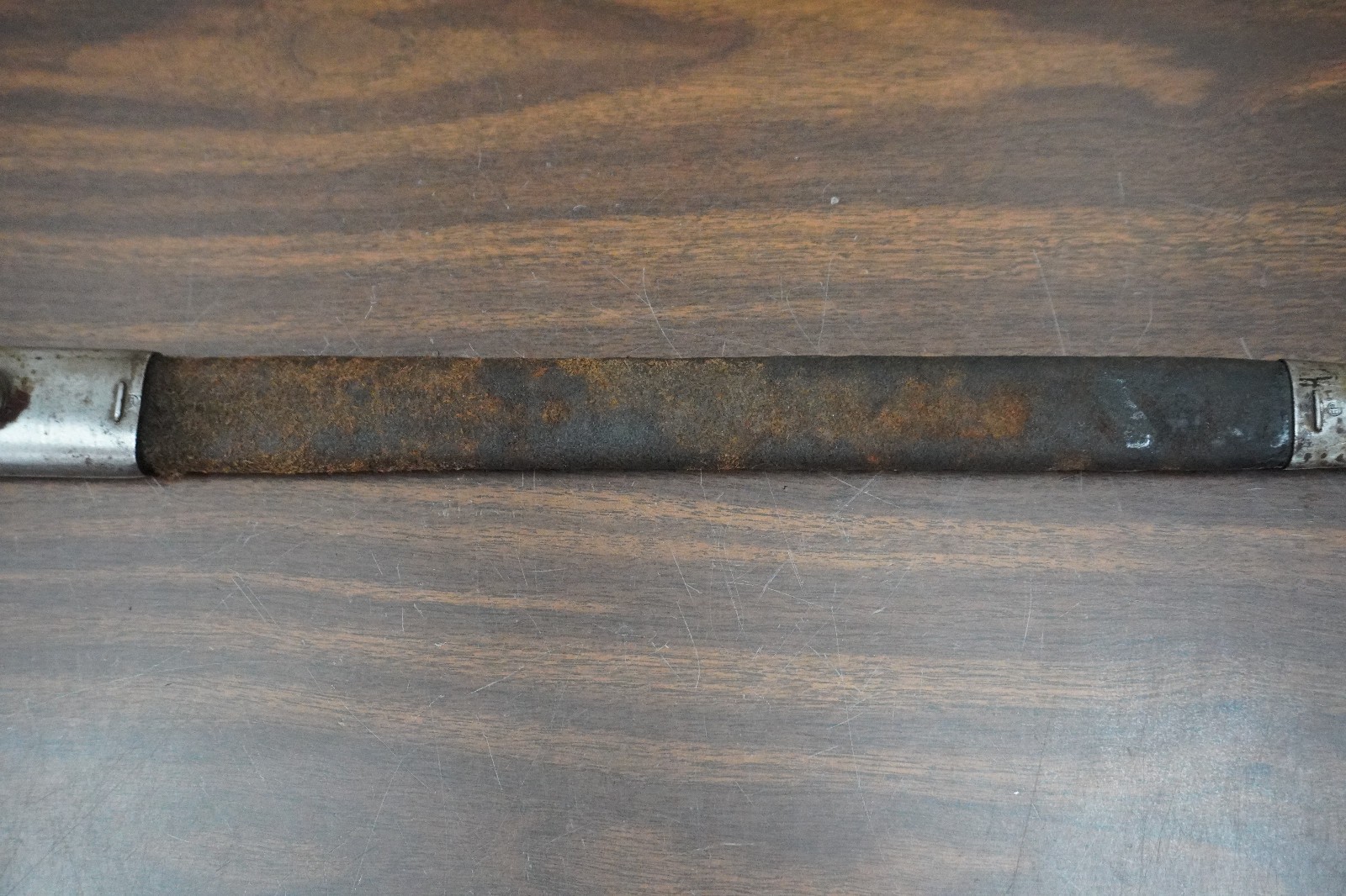 WWI British Lee-Enfield P1907 Rifle Bayonet with Scabbard Wilkinson 1917 Marked