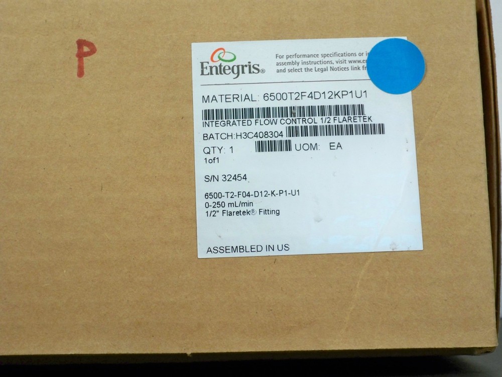 Entegris Integrated Flow Controller 6500T2F4D12KP1U1