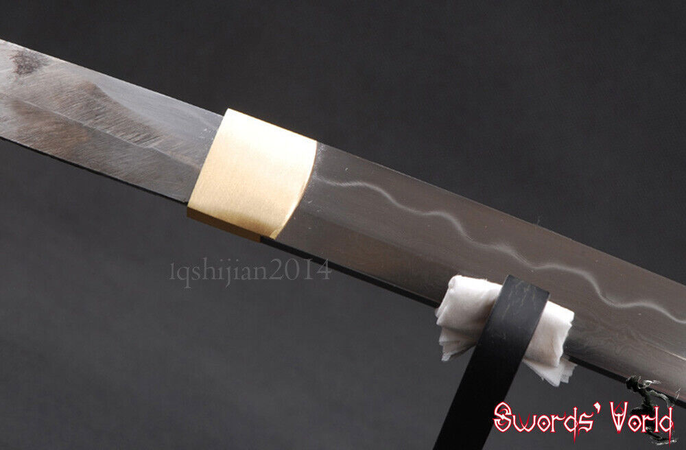 Folded 1095 Carbon Steel Clay Tempered Bare Blade For Japanese Samurai Katana