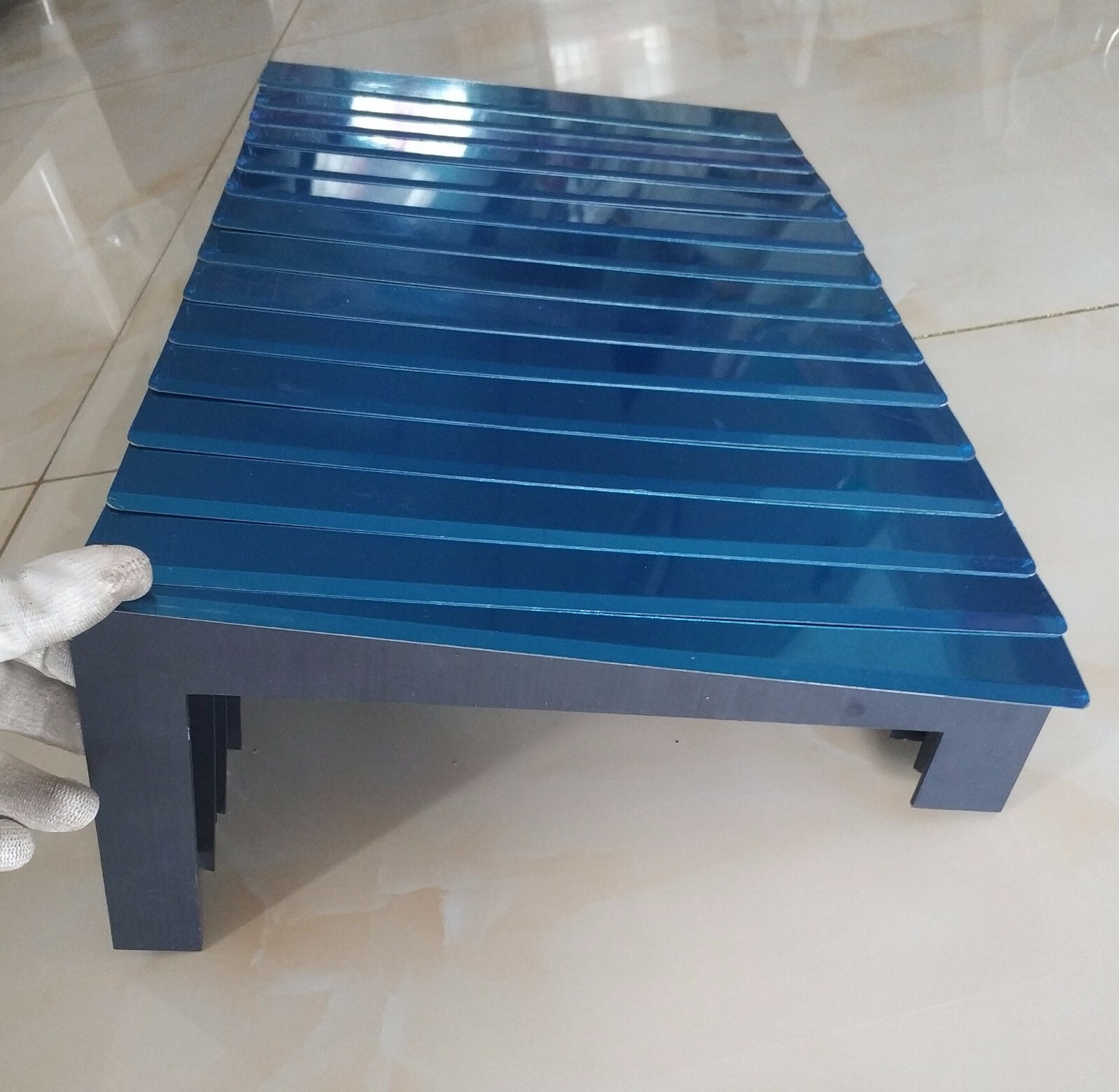 PM1228 lathe stainless steel armored protection cover,width 240 mm x Lmax 600 mm