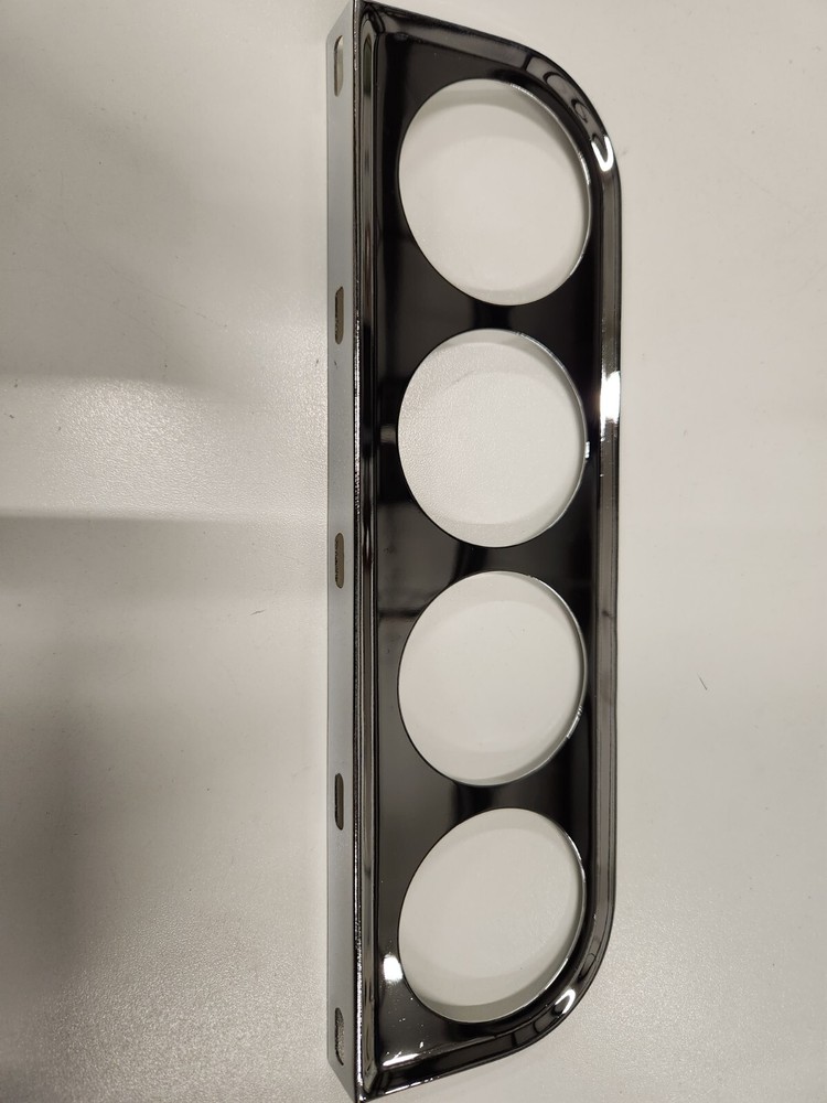 4 Gauge Panel, 2 1/16" Chrome
