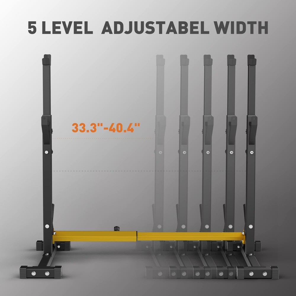 Elevens Squat Rack Stand Adjustable Bench Press Rack Barbell Rack Stand Multi-Fu