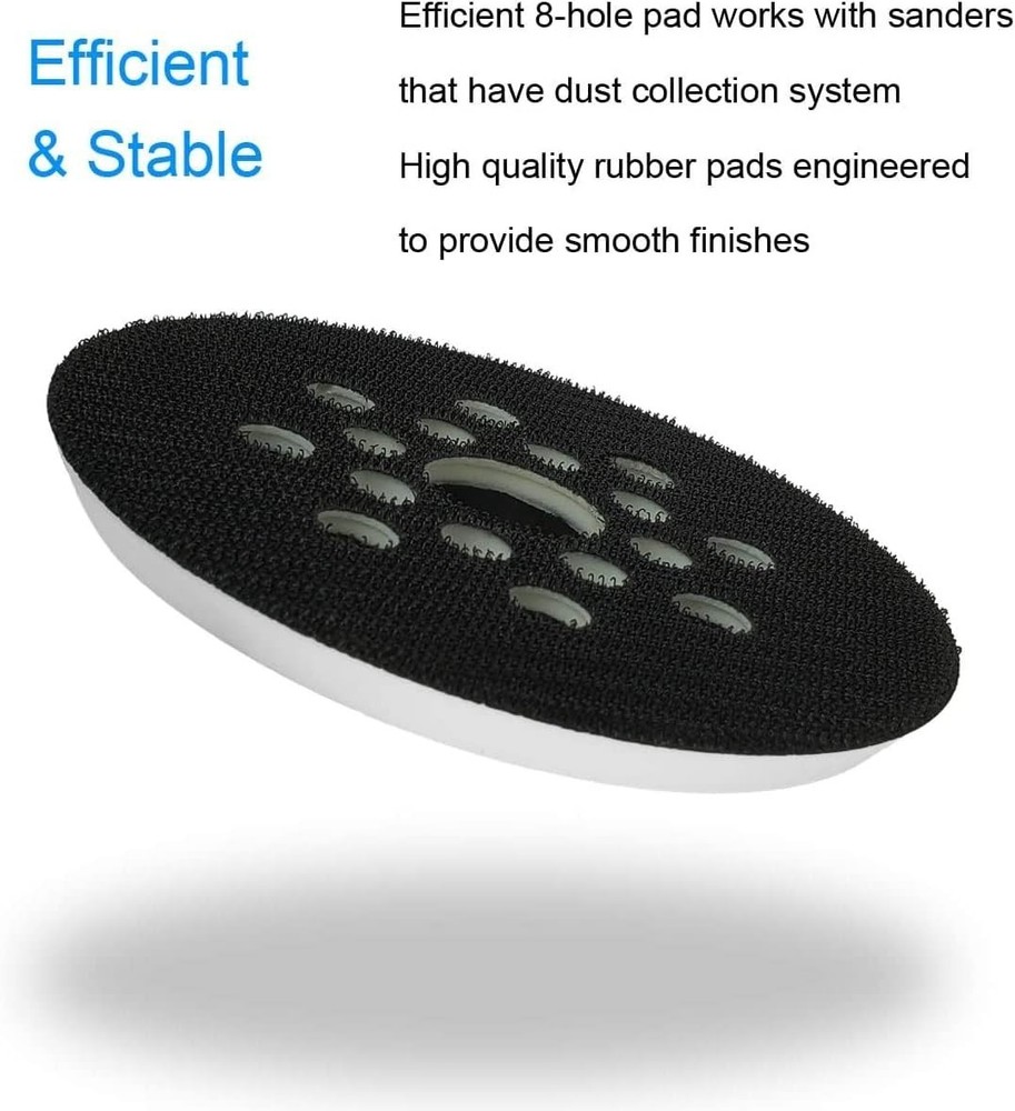 2 Pack 5 Inch 8 Hole Hook & Loop Replacement Sander Pad for 5" Bosch ROS20VS, RO