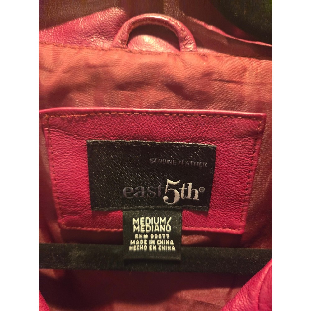 East 5th Red Leather Split