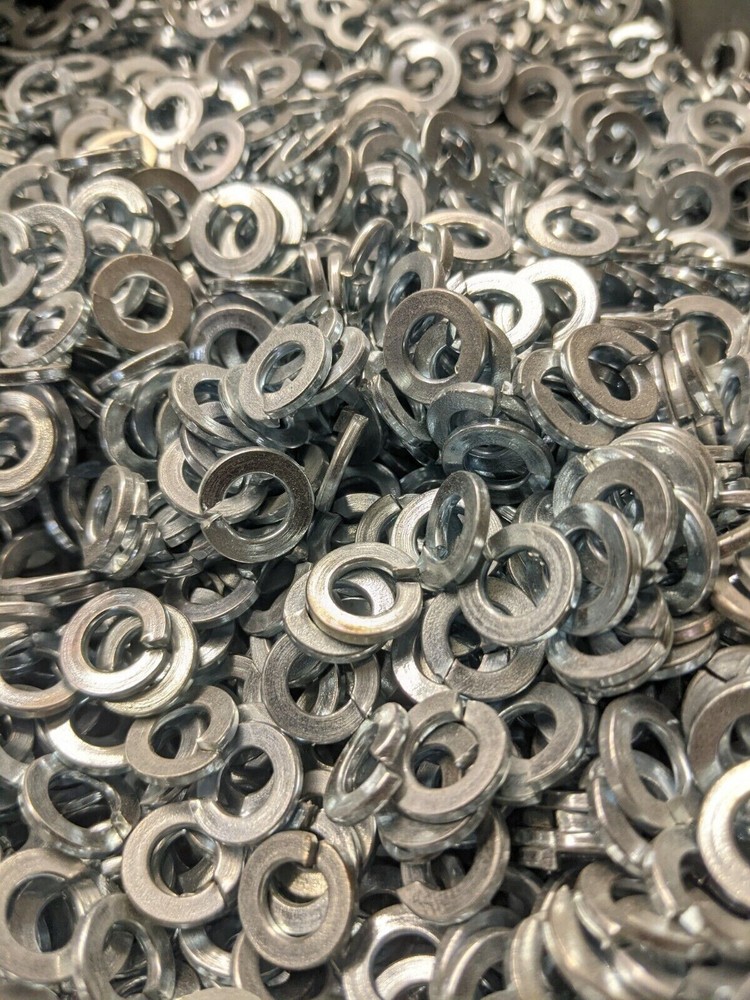 7/16" BOLT SIZE SPLIT LOCK WASHER ZINC PLATED - 100 EACH