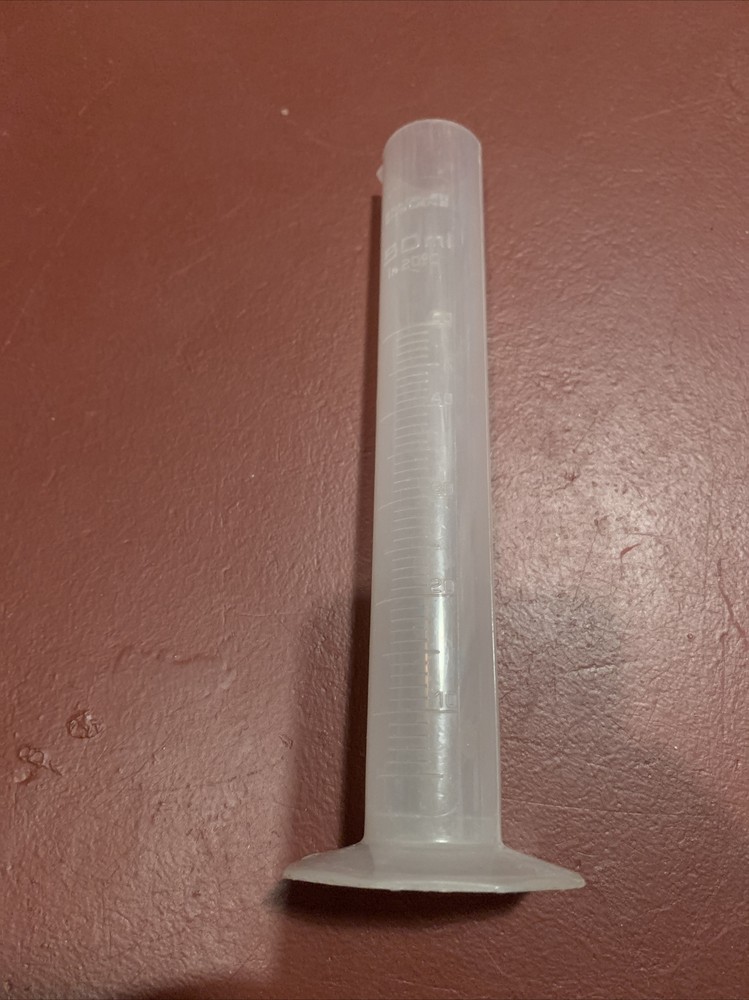 GUC Plastic Graduated Cylinder Polypropylene 50ml Gradplex England
